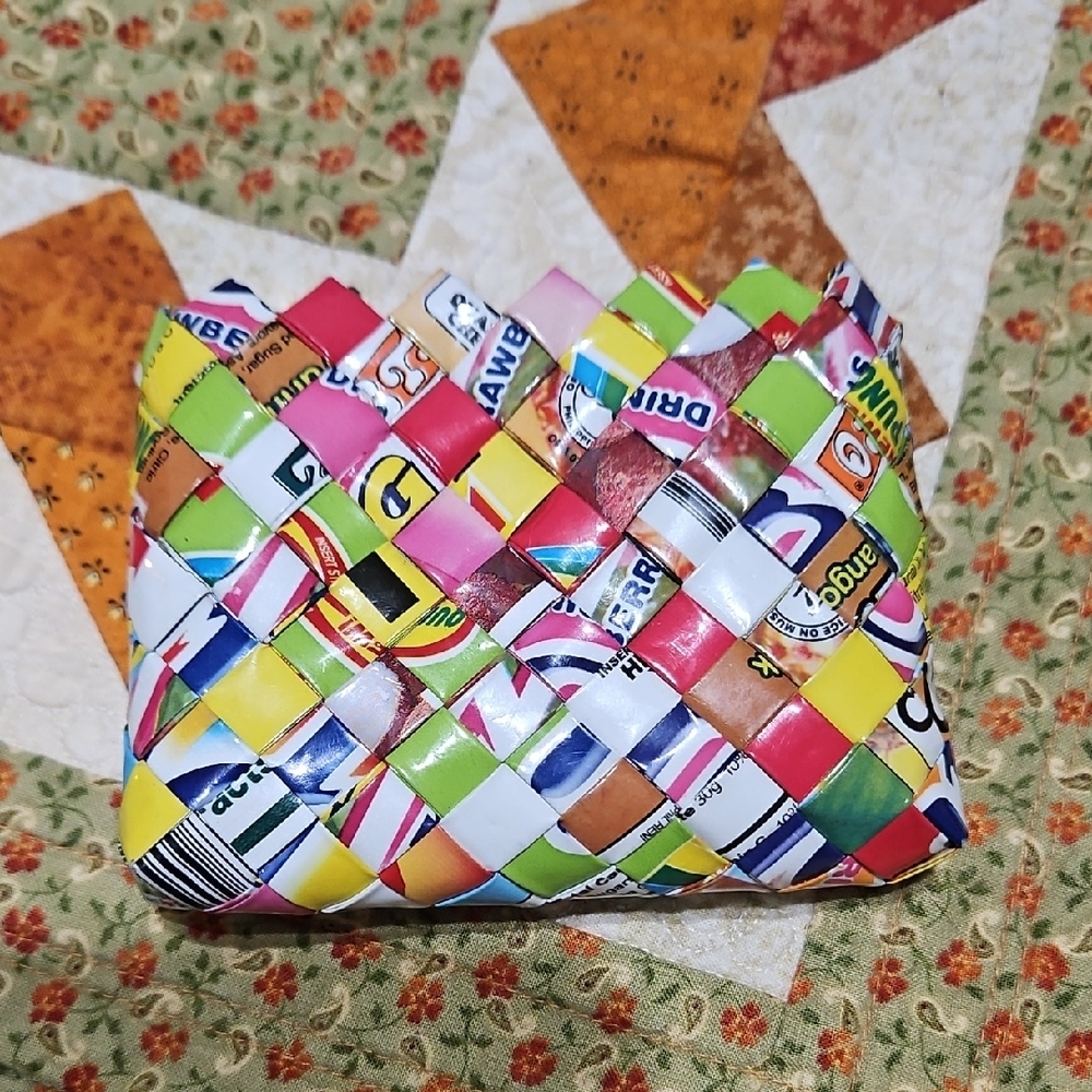 Candy Wrapper Coin Purse Colorful Zipper Pouch